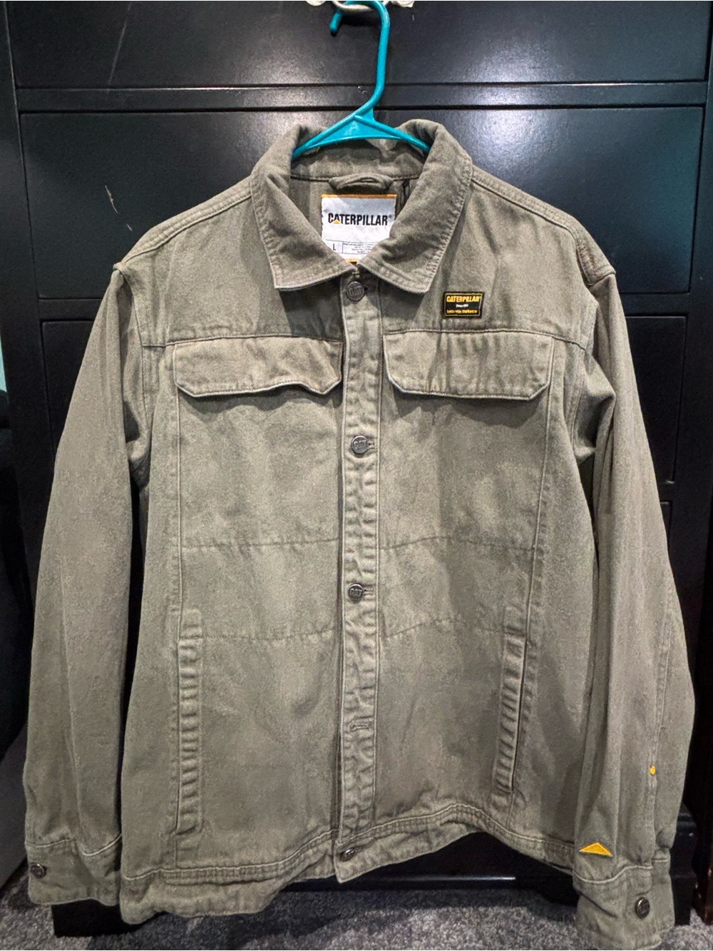 Caterpillar Olive Green Military Field Jacket
